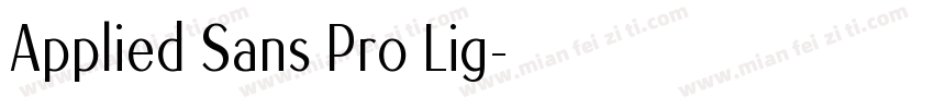 Applied Sans Pro Lig字体转换